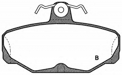 OPEN PARTS bpa020502 -  Комплект тормозных колодок, дисковый тормоз